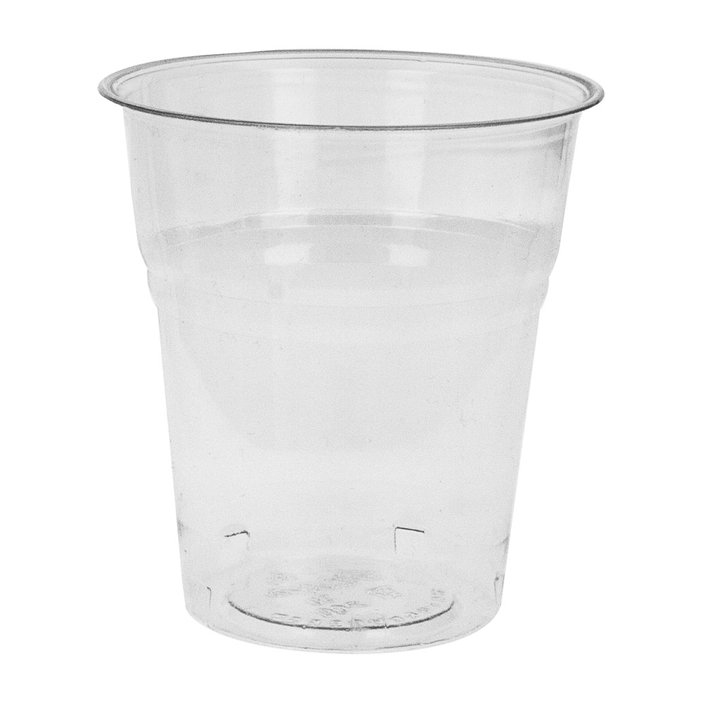 223.99-BICCHIERI COMPOSTABILI 200 ML Ø 7,85x8 CM TRASPARENTE PLA (50 u.)