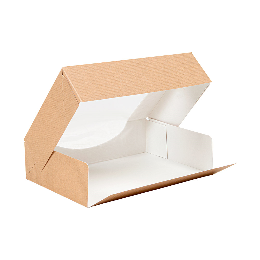 253.38-CONTENITORI SUSHI+FINESTRA 'THEPACK'  17,5x12x4,5 CM MARRONE CARTONE NANO-MICRO + OPP (50 u.)