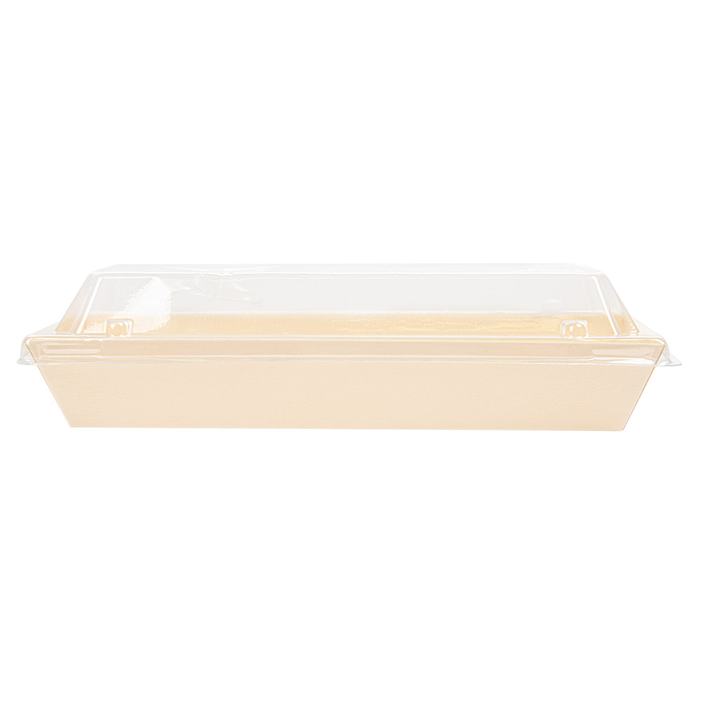 254.90-COMBO BARCHETTE + COPPERCHIO PET 'WOOD'  19x7x3,5 CM NATURALE LEGNO (50 u.)