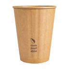 275.20-BICCHIERI BEVANDE CALDE DOPPIA PARETE  360 ML 328 + 210 G/M2 Ø9/6x11 CM NATURALE CARTONE (25 u.)