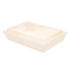 254.91-COMBO BARCHETTE + COPPERCHIO PET 'WOOD'  21,5x14,5x4 CM NATURALE LEGNO (50 u.)