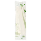 223.53-SET 3/1 FORCHETTA, COLETELLO, TOVAGLIOLO 'FEEL GREEN'  18 CM BIANCO CPLA (100 u.)