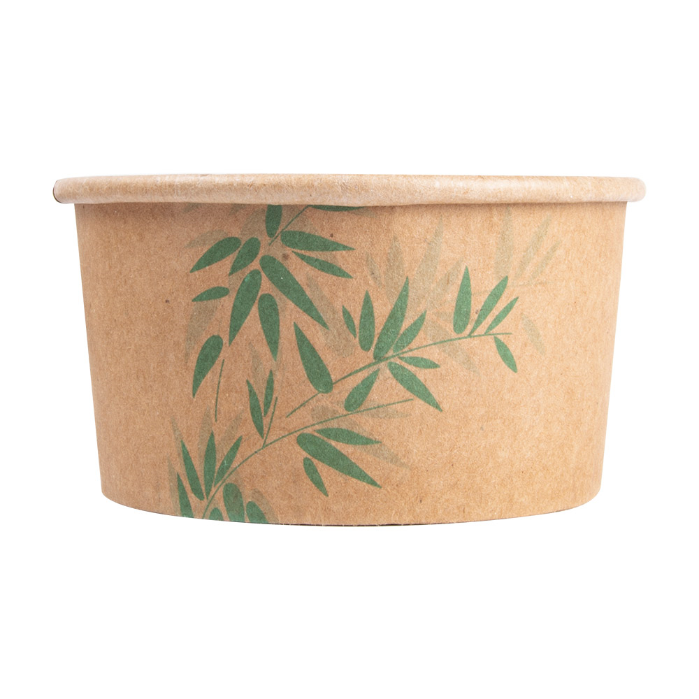 217.59-COPPETTA GELATI 'FEEL GREEN' 150 ML 250 + 18 PE G/M2 Ø8,5x4,5 CM MARRONE CARTONE (50 u.)