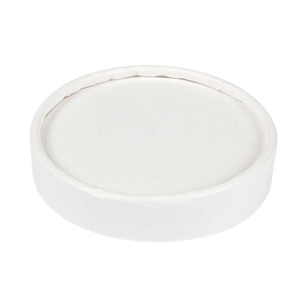 233.27-COPERCHIO TERRINA GELATI 120 ML 280 + 18 PE G/M2 Ø7,7 CM BIANCO CARTONE (50 u.)