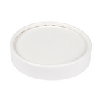 233.27-COPERCHIO TERRINA GELATI 120 ML 280 + 18 PE G/M2 Ø7,7 CM BIANCO CARTONE (50 u.)