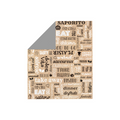 270.54-CARTA ANTIGRASSO BASKET PAROLE 40+20 G/M2 28x34 CM MARRONE KRAFT + ALLUMINIO (1000 u.)