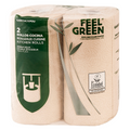 320.60-2 U.ROTOLI "CUCINA" ECOLABEL 2 STRATI 'FEEL GREEN'  23 G/M2 24,5 CM x 30 M NATURALE CARTA RICICLATA