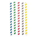 227.94-CANUCCE DRITTE A STRISCE 'PAPER'  Ø1x20 CM COLORI VARIE CARTA (50 u.)