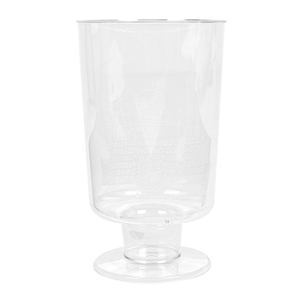 154.28-COPPA INIETTATA "JEREZ " 95 ML Ø 4,8x8,5 CM TRASPARENTE CRISTAL PS (15 u.)