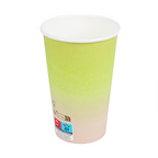 271.00-BICCHIERI BEVANDE FREDDE E CALDE 1 PARETE 'COMPOSTABLE GRADIENT' 480 ML - 16 oz 300 G/M2 Ø9/6x13,2 CM BIANCO CARTONE (50 u.)