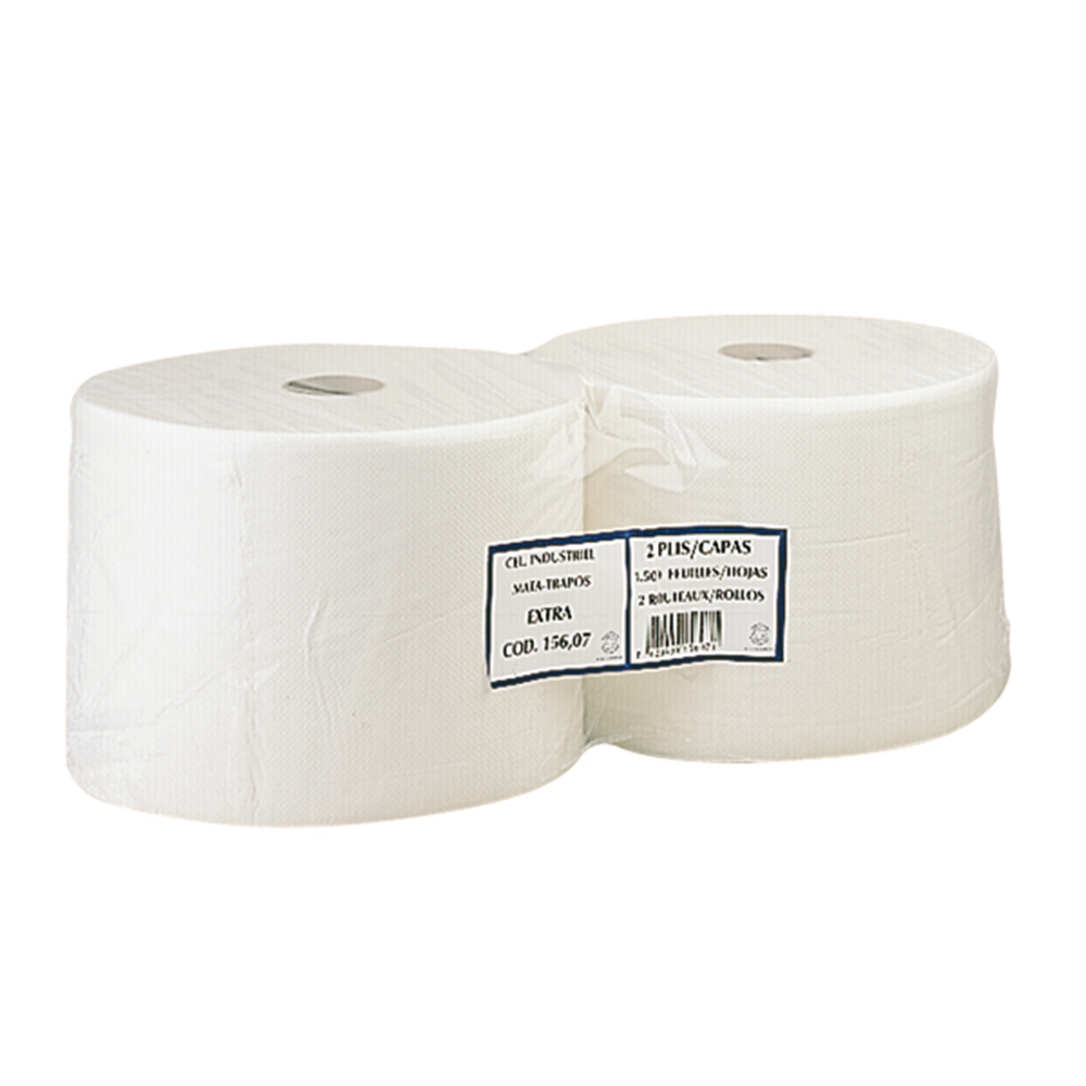 156.22-PANNO CARTA 2 VELI  19 G/M2 Ø26x24 CM BIANCO TISSUE (2 u.)