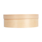 280.47-MINI SCATOLE CILINDRICHE, CON COPERCHIO E CAPSULA 'WOOD' 940 ML Ø 15,5x5 CM NATURALE LEGNO (10 u.)