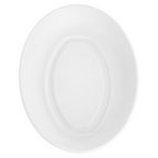 215.99-PIATTI OVALI 'BIONIC'  23,6x16,9x4 CM BIANCO BAGASSA (50 u.)