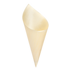 259.92-CONI IN FOGLIA DI PIOPPO 'WOOD'  24 CM NATURALE LEGNO (50 u.)