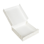 270.86-SCATOLE CATERING, PIANA 'THEPACK' DAMASCO  21x21x5 CM BIANCO CARTONE NANO-MICRO (50 u.)