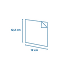 173.66-BUSTE APERTE 2 LATI  35 G/M2 + 10 LDPE 12x12,2 CM NATURALE KRAFT (100 u.)