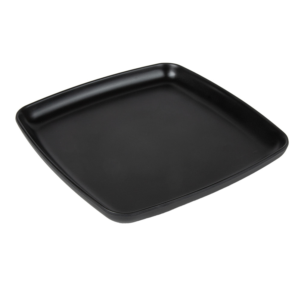 262.19-PIATTI PIANI QUADRATE ASAMI WARE  19x19x2 CM NERO MELAMINA (1 u.)