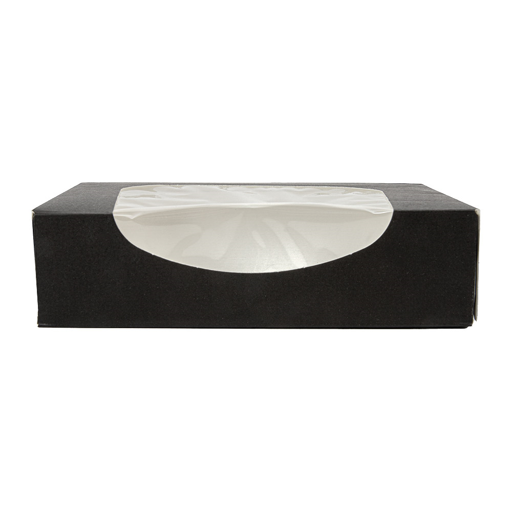 252.26-CONTENITORI SUSHI+FINESTRA 'THEPACK'  17,5x12x4,5 CM NERO CARTONE NANO-MICRO + OPP (50 u.)