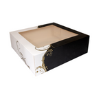 204.73-SCATOLE PER PASTICCERIA CON FINESTRA 'THEPACK' CLASSIC  32x32x10 CM BIANCO CARTONE NANO-MICRO (50 u.)