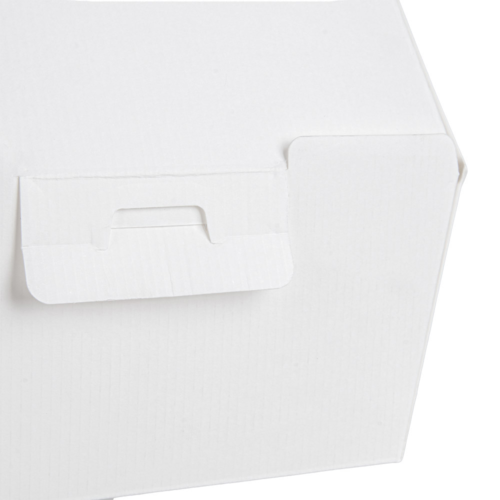 277.79-SCATOLE HAMBURGER 'THEPACK'  14,4x14x11,5 CM (XL TALLER) BIANCO CARTONE NANO-MICRO (50 u.)