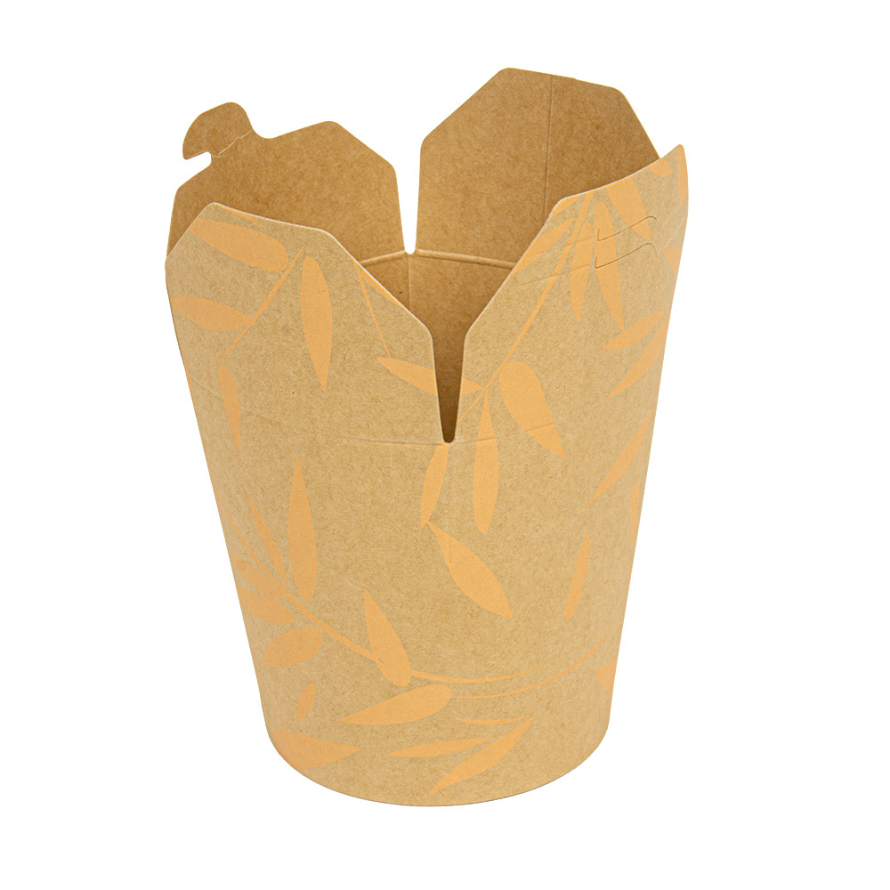 281.40-RICIPIENTI MULTIUSO PER MICROONDE 'FEEL GREEN' 480 ML 280 +18 PE G/M2 Ø8,3x9,8 CM MARRONE CARTONE (50 u.)