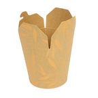 281.40-RICIPIENTI MULTIUSO PER MICROONDE 'FEEL GREEN' 480 ML 280 +18 PE G/M2 Ø8,3x9,8 CM MARRONE CARTONE (50 u.)