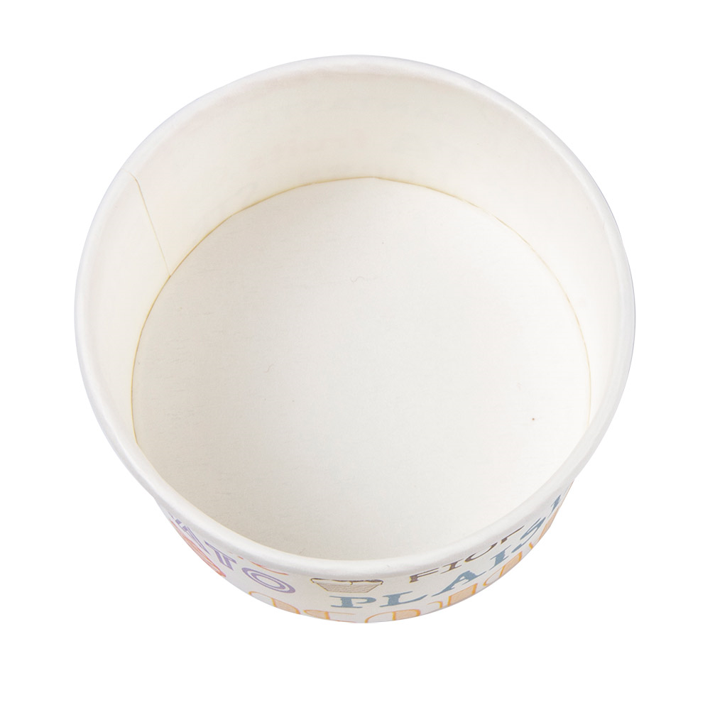 230.28-COPPETTE GELATI PAROLE 90 ML 210 + 18 PE G/M2 Ø7,2x4 CM BIANCO CARTONE (50 u.)