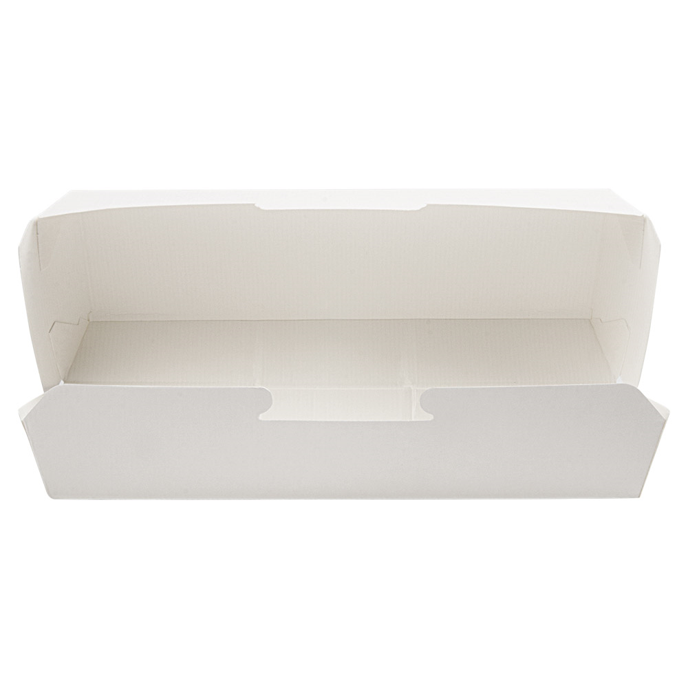 234.26-VASCHETTE "HOT DOG" 'THEPACK'  23,2x9x6,3 CM BIANCO CARTONE NANO-MICRO (50 u.)