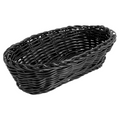 207.77-CESTI SIMILE VIMINI ALLUNGATE   23x9x8 CM NERO PP (12 u.)