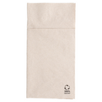 212.49-TOVAGLIOLI CANGURO ECOLABEL 2 VELI 'FEEL GREEN'  18 G/M2 40x40 CM NATURALE TISSUE RICICLATO (50 u.)