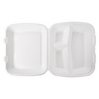 253.74-CONTENITORI 3 SCOMPARTI 'BIONIC' 950 ML 23x18x7,3 CM BIANCO BAGASSA (50 u.)