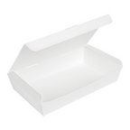 235.22-SCATOLE "LUNCH BOX" COPPERCHIO 'THEPACK' 1700 ML (54 oz) 27,5x16,5x5 CM BIANCO CARTONE NANO-MICRO (60 u.)