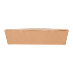 253.58-SCATOLE PER PANINI CON FINESTRA "BAGUETTE" 'THEPACK'  27,5x8x6,2 CM NATURALE CARTONE NANO-MICRO + OPP (50 u.)