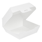 234.06-SCATOLE HAMBURGER 'THEPACK'  13x12,5x6,2 CM (S) BIANCO CARTONE NANO-MICRO (50 u.)