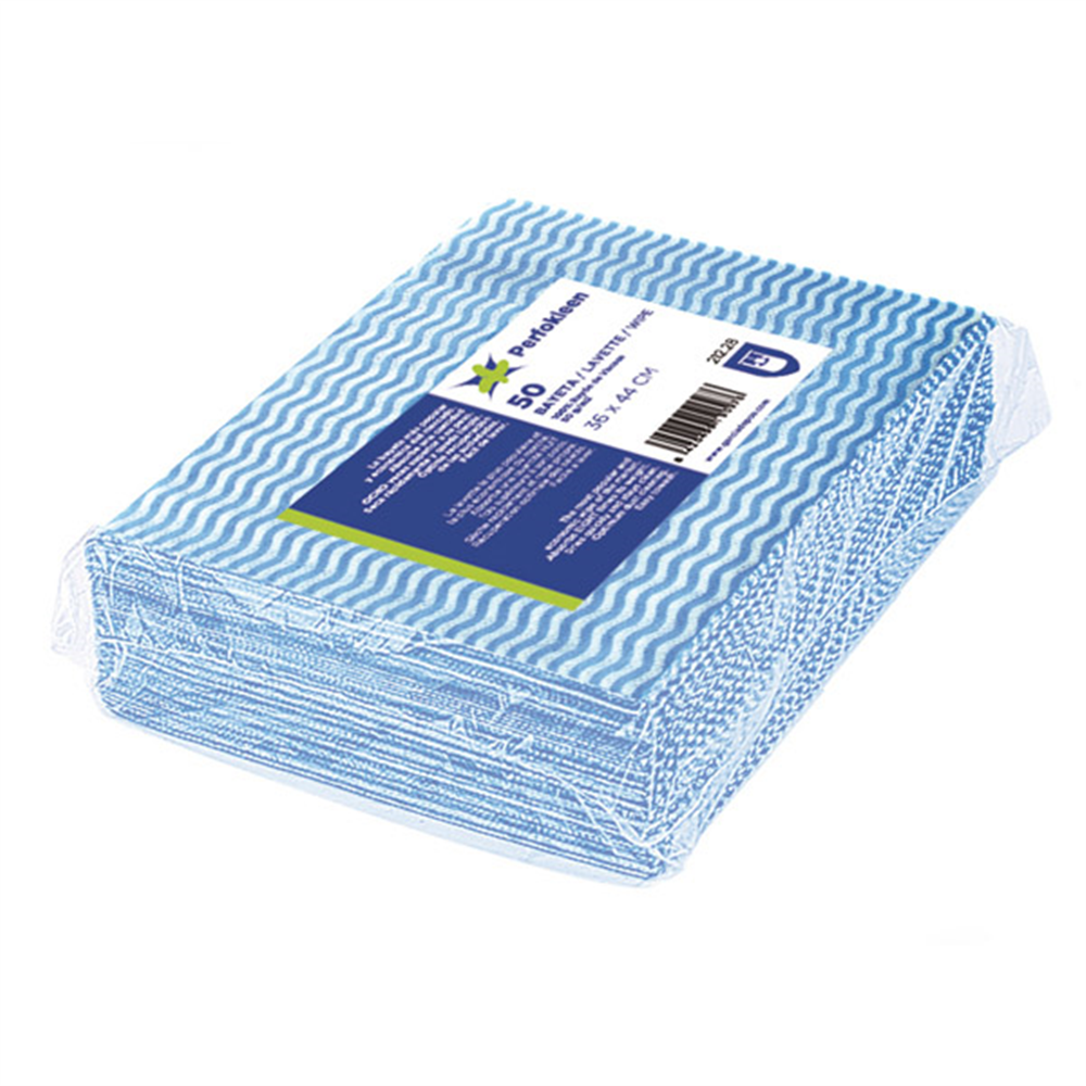 212.28-50 U. PANNI PULIZIA PERFOKLEEN  45 G/M2 36x42 CM BLU VISCOSA(10 UNIT)