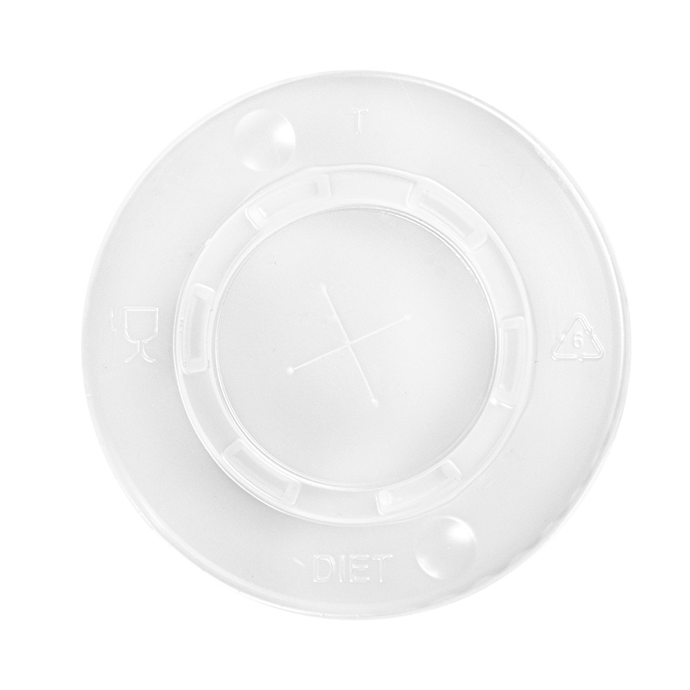 153.77-COPERCHIO PER CODICI 229.07,252.32   Ø 8,4 CM TRASLUCIDO PS (100 u.)