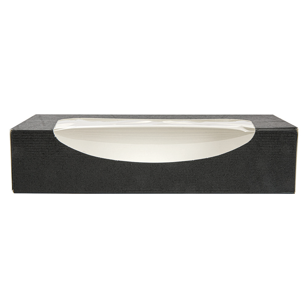 252.25-CONTENITORI SUSHI+FINESTRA 'THEPACK'  19,7x9x4,5 CM NERO CARTONE NANO-MICRO + OPP (50 u.)
