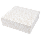 253.35-SCATOLE PER PASTICCERIA SENZA FINESTRA 'THEPACK' DECO  32x32x10 CM BIANCO CARTONE NANO-MICRO (50 u.)