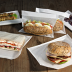 173.06-BUSTE CON FINESTRA AUTOADESIVE DELI PACK 30 G/M2 + 13 PP 28x22/20 CM BIANCO KRAFT (500 u.)