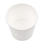 226.39-CONTENITORI CON COPERCHI 360 ML - 12 oz 300 + 18 PE G/M2 Ø9/7,2x8,4 CM BIANCO CARTONE (25 u.)