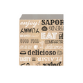 270.42-CARTA ANTI-GRASSO APERTA SU 2 LATI PAROLE 40+20 G/M2 16x16,5 CM MARRONE KRAFT + ALLUMINIO (500 u.)