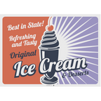 275.16-TOVAGLIETTE VINTAGE - ICE CREAM & SWEETS 70 G/M2 31x43 CM QUATRICOMIA CELLULOSA (500 u.)