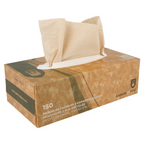 216.75-150 U. FAZZOLETTI VISO 2 VELI 'FEEL GREEN'  21x21 CM NATURALE TISSUE RICICLATO
