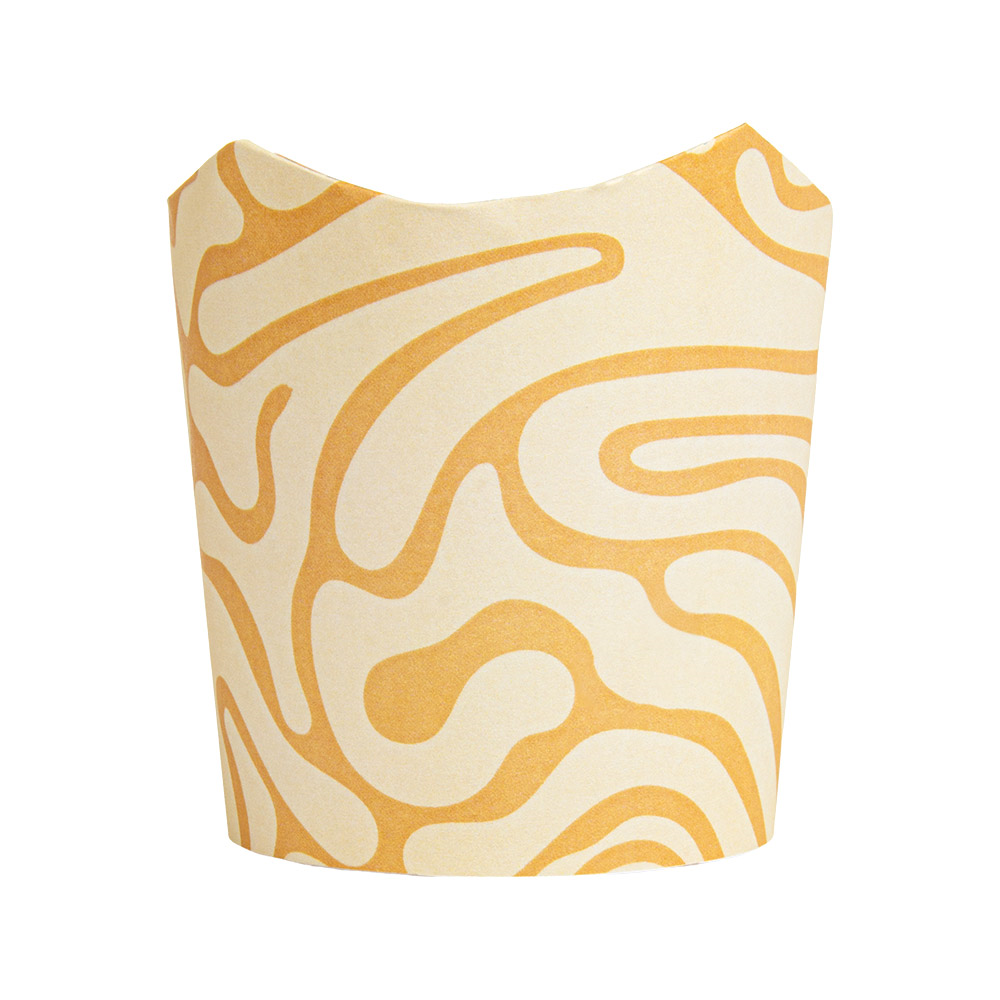 280.89-BICCHIERI GELATO "FLURRY"  330 ML 250 + 18 PE G/M2 Ø8,9/6,7x10,5 CM BIANCO CARTONE (50 u.)