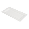 250.49-PIATTI RETTANGOLARI BIONIC  26x13x1 CM BIANCO BAGASSA (50 u.)