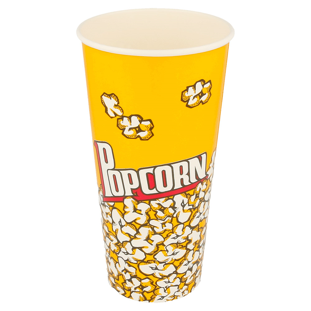 178.57-RECIPIENTI PER POPCORN  720 ML 230 +20 PE G/M2 Ø 9,5/6,5x17,7 CM CARTONE (50 u.)