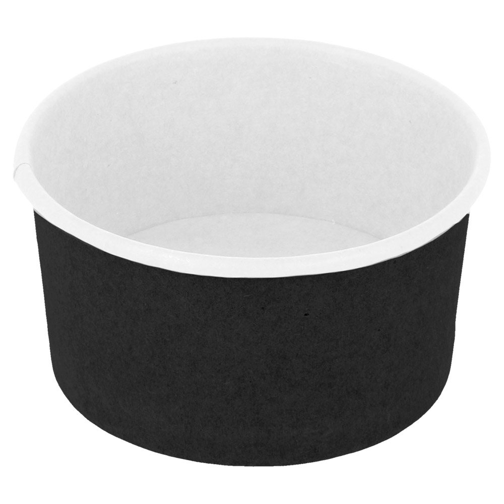 226.52-COPPETTE GELATI 90 ML 210 + 18PE G/M2 Ø 7,2x4 CM NERO CARTONE (50 u.)