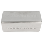 179.16-SEGNATAVOLO "RESERVADO"  12x5,4x5,9 CM ARGENTO ACCIAIO INOX