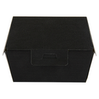 234.12-SCATOLE HAMBURGER 'THEPACK'  13x12,5x9 CM (M) NERO CARTONE NANO-MICRO (50 u.)