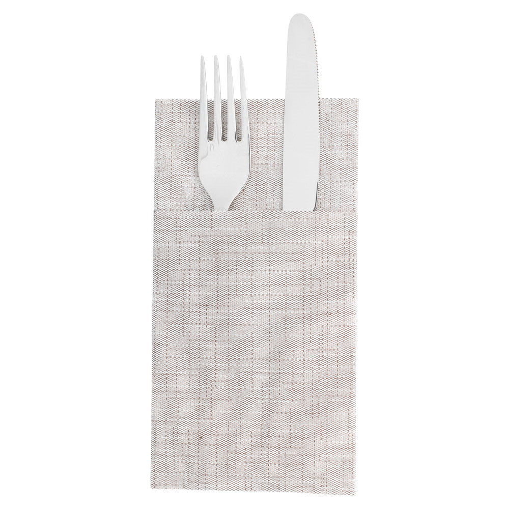 228.12-TOVAGLIOLI CANGURO DRY COTTON 55 G/M2 40x40 CM CIOCCOLATO AIRLAID (50 u.)